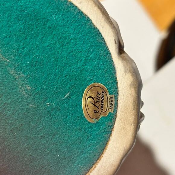 Vintage Porcelain Romeo & Juliet Rotating Figurine Music Box Price Imports JAPAN - Picture 6 of 6